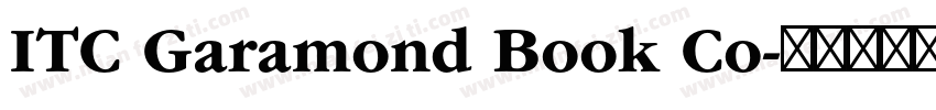ITC Garamond Book Co字体转换